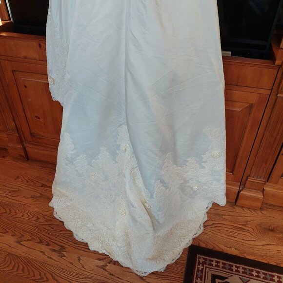 New with Tags Classy Basque Waist Ivory Off Shoulder Bridal Gown Dress sz 14 - Picture 10 of 16